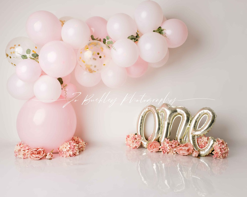 Kate Rose Ballons Cake smash Toile de fond conçue par Jo Buckley Photographie - Kate Backdrop FR