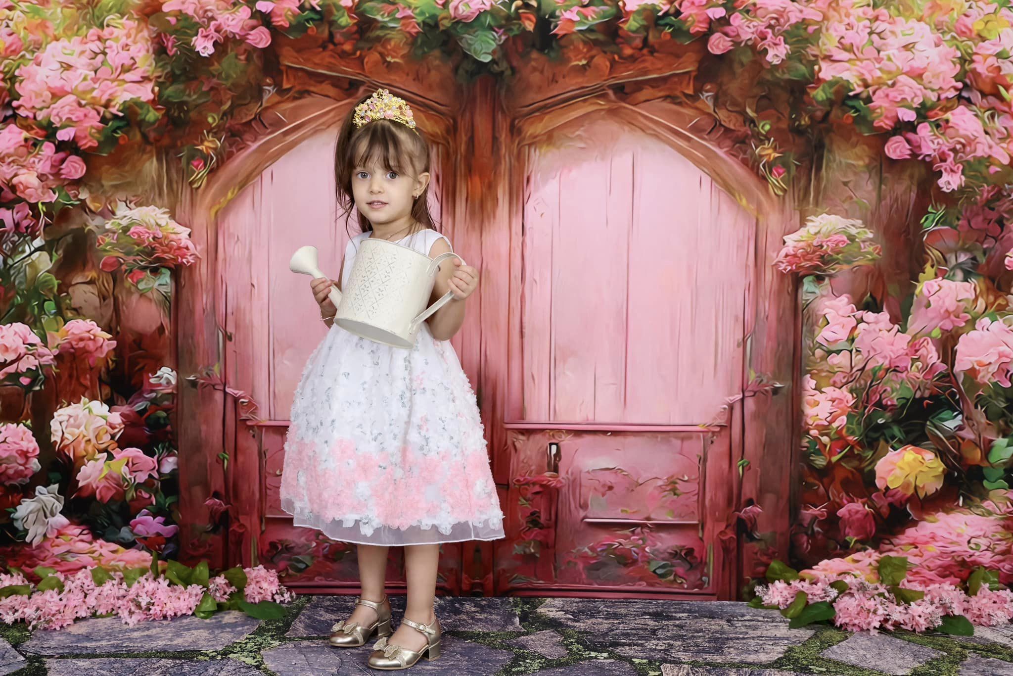 Kate Maison de Fleur Peinture à l'huile Toile de fond pour la photographie - Kate Backdrop FR