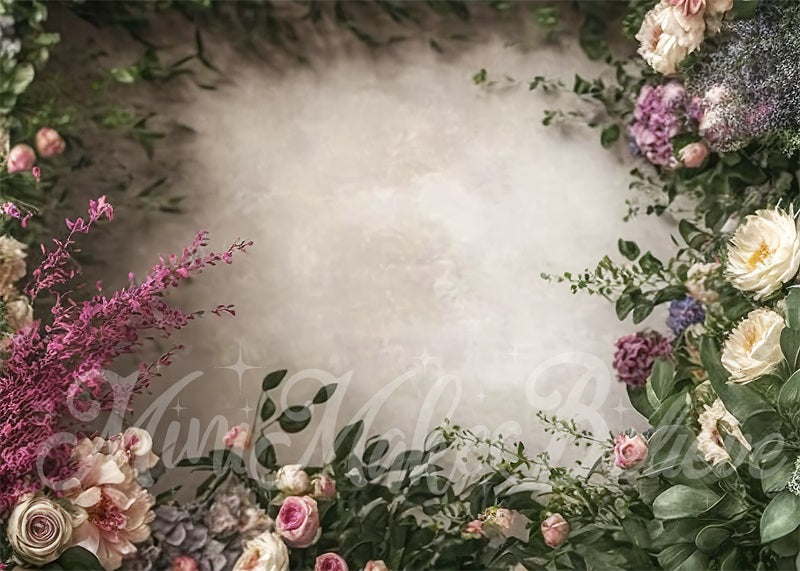 Kate Beaux-Arts Floral Lumière Plantes Toile de fond conçue par Mini MakeBelieve - Kate Backdrop FR