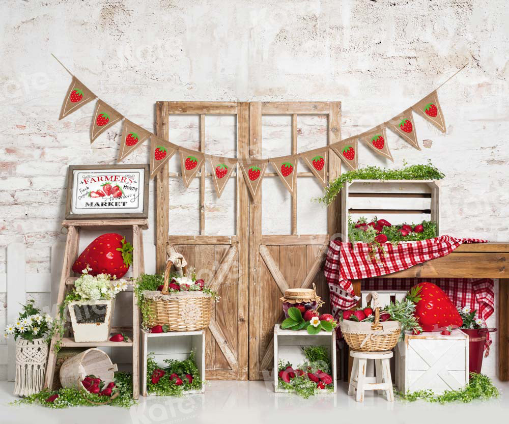 Kate Printemps/Été Marché aux fraises Toile de fond conçue par Emetselch - Kate Backdrop FR