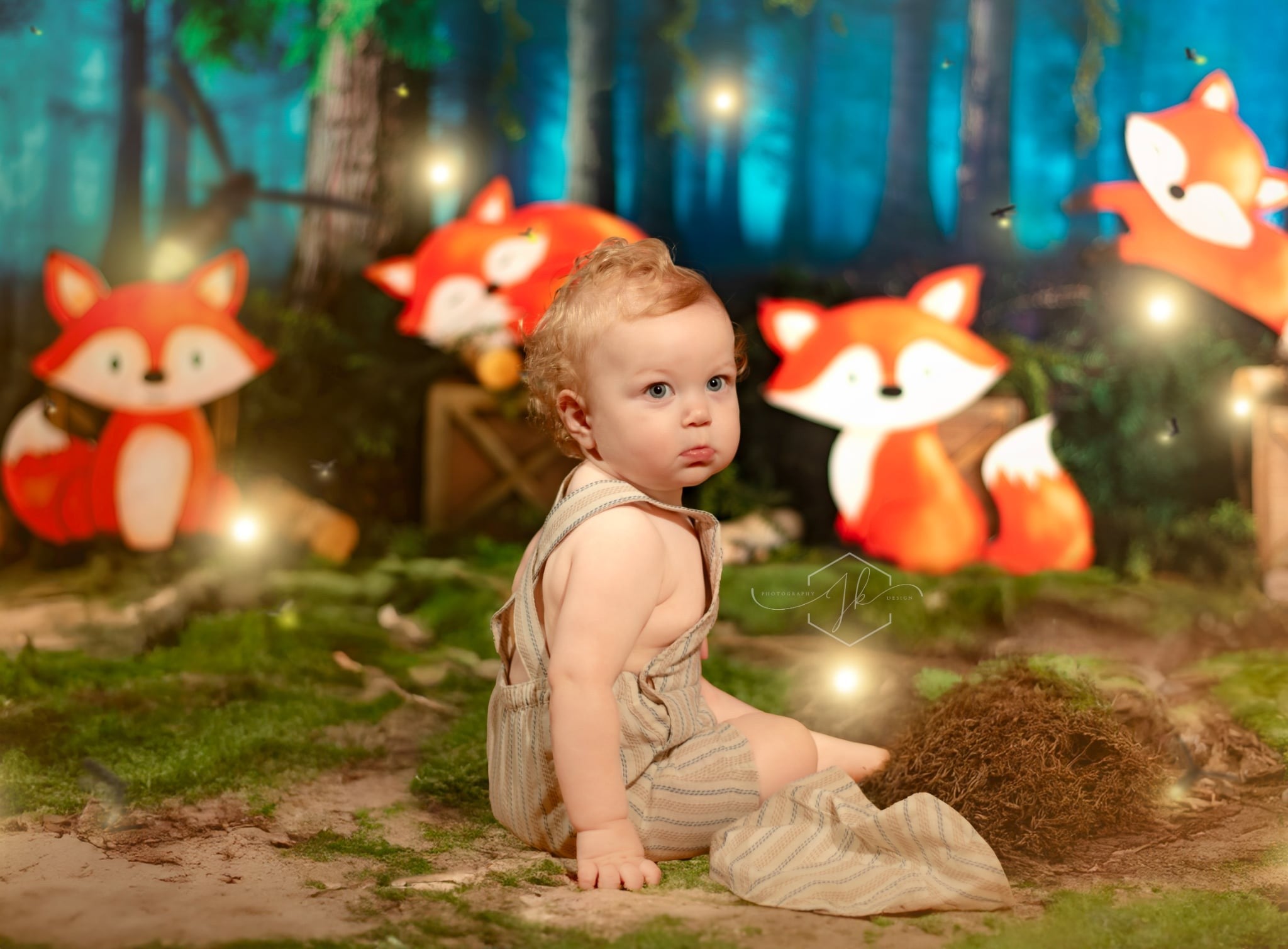 Kate Renard Bois Forêt Aventure Toile de fond conçue par Megan Leigh - Kate Backdrop FR