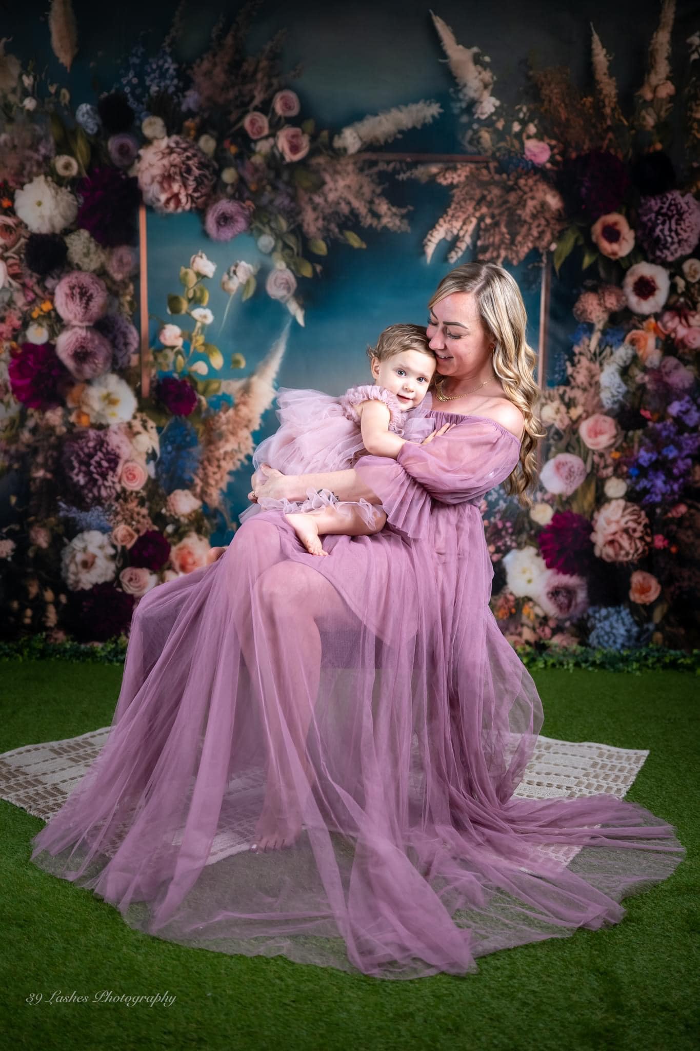 Kate Cadre Beaux-Arts Fleurs Printemps Toile de fond conçue par Mini MakeBelieve - Kate Backdrop FR