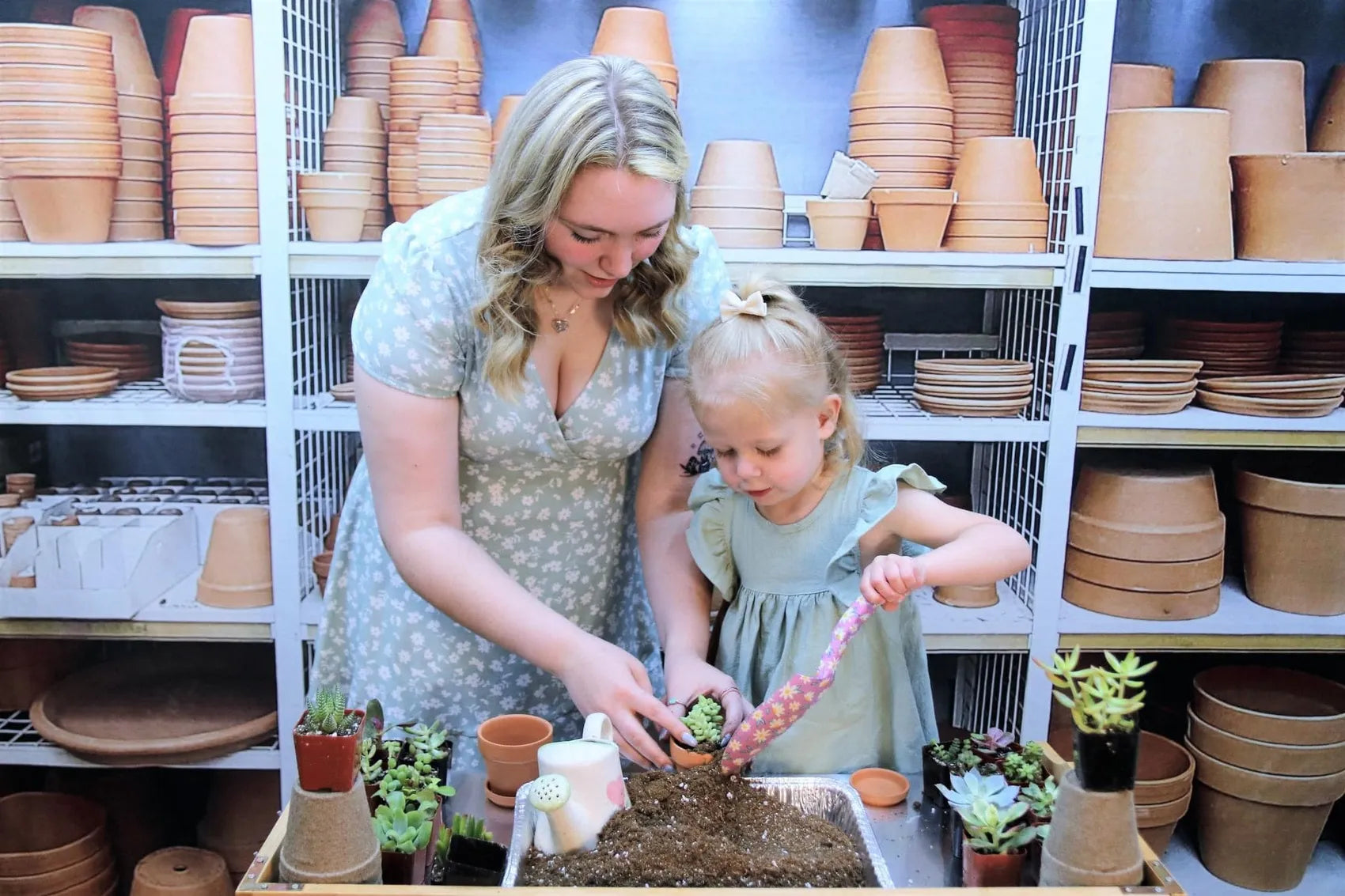 Kate Pot de fleur Étagères Toile de fond conçue par Mandy Ringe - Kate Backdrop FR