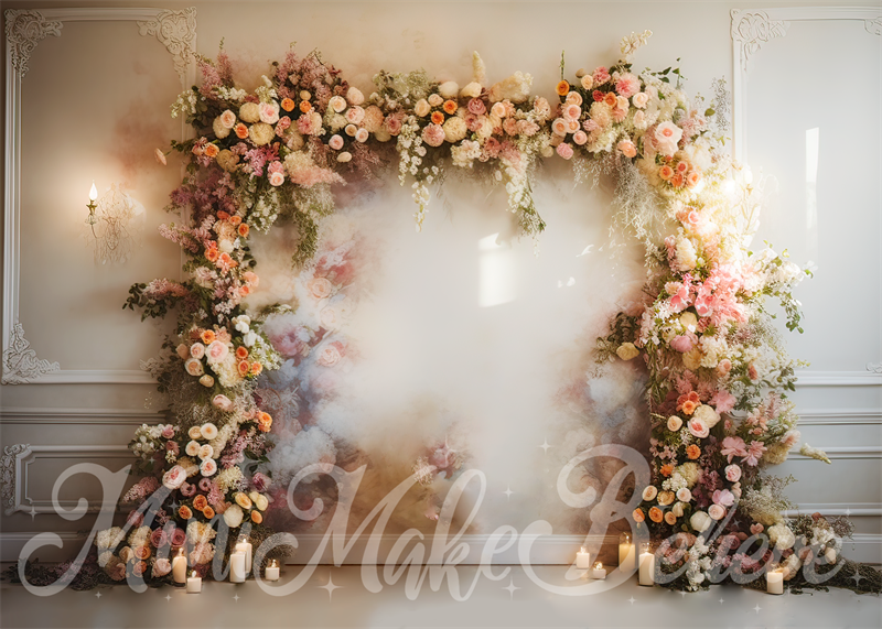Kate Beaux-Arts Arche fleurie Anniversaire Mariage Toile de fond conçue par Mini MakeBelieve - Kate Backdrop FR