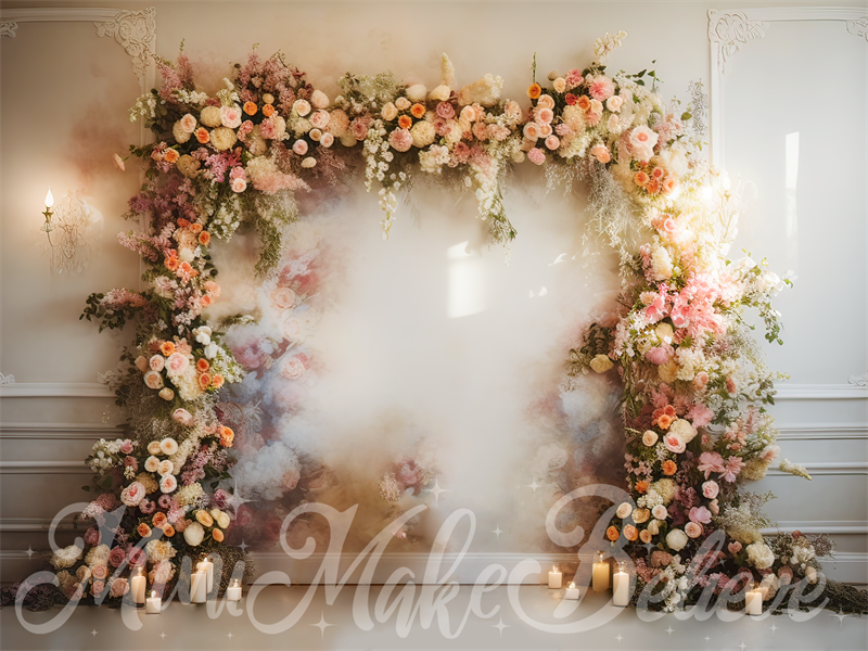 Kate Beaux-Arts Arche fleurie Anniversaire Mariage Toile de fond conçue par Mini MakeBelieve - Kate Backdrop FR
