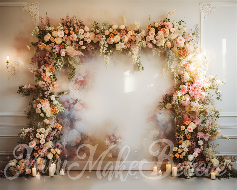 Kate Beaux-Arts Arche fleurie Anniversaire Mariage Toile de fond conçue par Mini MakeBelieve - Kate Backdrop FR