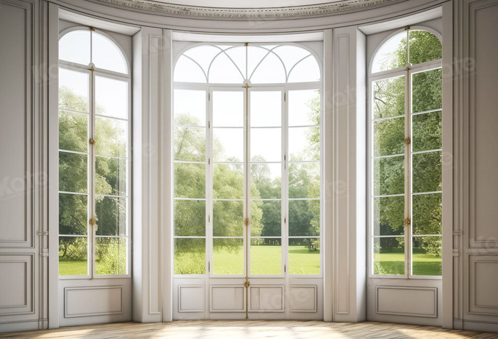 Kate Fenêtre Intérieur Arbre vert Toile de fond Conçu par Chain Photographie - Kate Backdrop FR