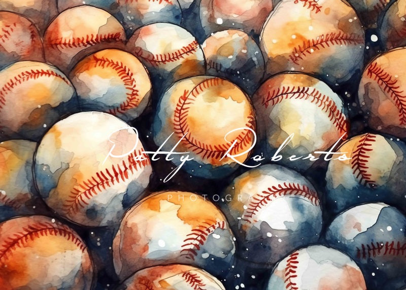 Kate Inspiré du baseball Sport Toile de fond Conçu par Patty Robert - Kate Backdrop FR