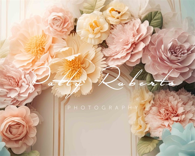 Kate Fleurs charmantes Arche florale Mur Toile de fond Conçu par Patty Robert - Kate Backdrop FR