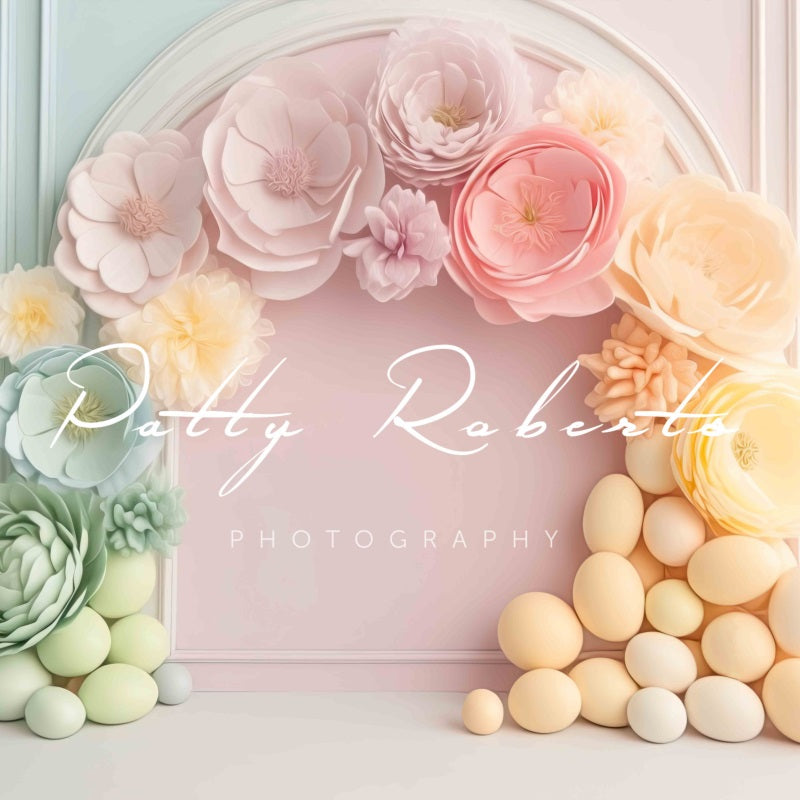 Kate Printemps Coloré Mur d'arc floral Toile de fond Conçu par Patty Robert - Kate Backdrop FR