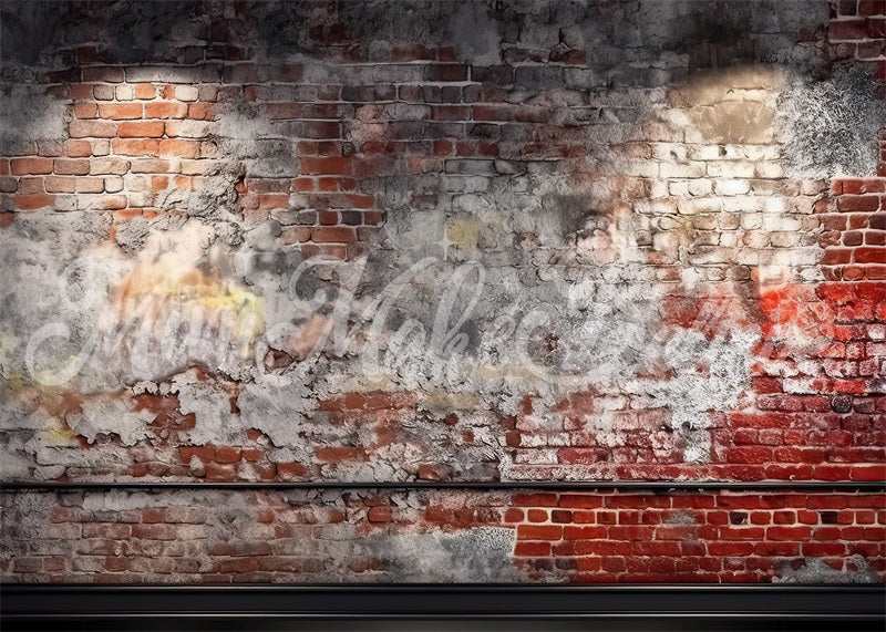 Kate Mur de briques avec garniture Cake smash Toile de fond conçue par Mini MakeBelieve