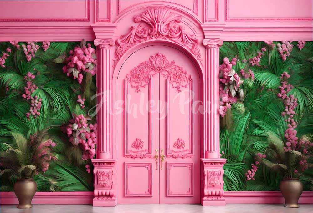 Kate Maison de poupée Mur Rose Toile de fond conçu par Ashley Paul