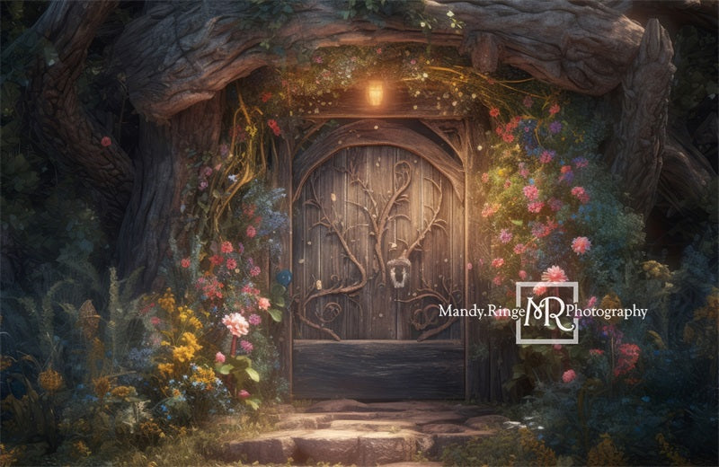 Kate Fée enchantée Maison dans les Arbres Toile de fond conçue par Mandy Ringe - Kate Backdrop FR