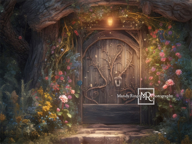 Kate Fée enchantée Maison dans les Arbres Toile de fond conçue par Mandy Ringe - Kate Backdrop FR