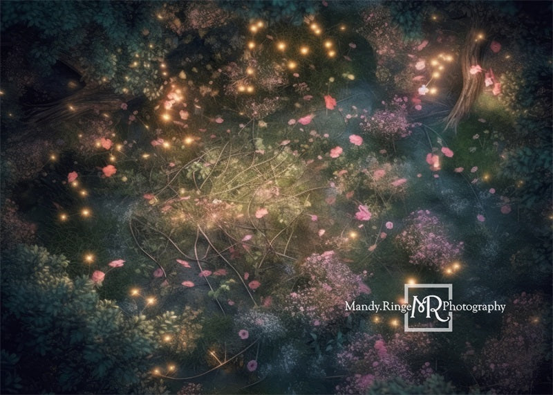 Kate Enchanté Printemps Fée Forêt Sol Toile de fond conçue par Mandy Ringe - Kate Backdrop FR