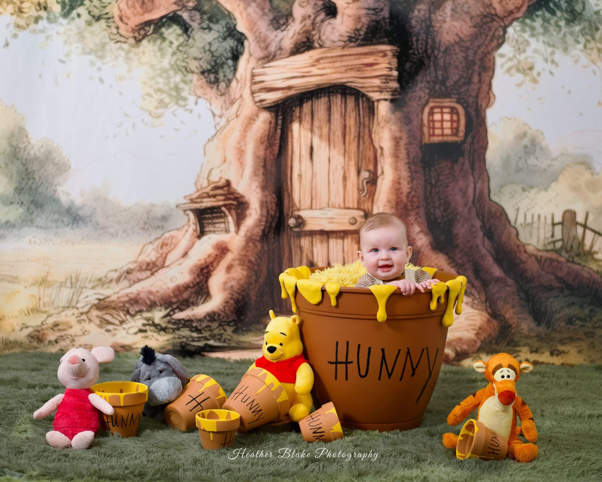 Kate Arbre en Bois de Cent Acres Toile de fond conçue par Mandy Ringe - Kate Backdrop FR