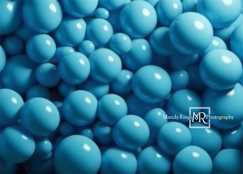 Kate Bleu clair Mur de Ballons Toile de fond conçue par Mandy Ringe - Kate Backdrop FR