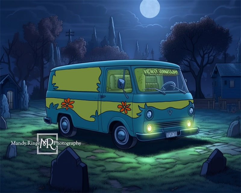 Kate Bus Mystère dans le cimetière Toile de fond conçue par Mandy Ringe - Kate Backdrop FR