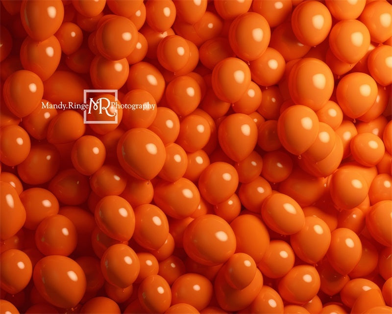 Kate Orange Mur de Ballons Toile de fond conçue par Mandy Ringe - Kate Backdrop FR
