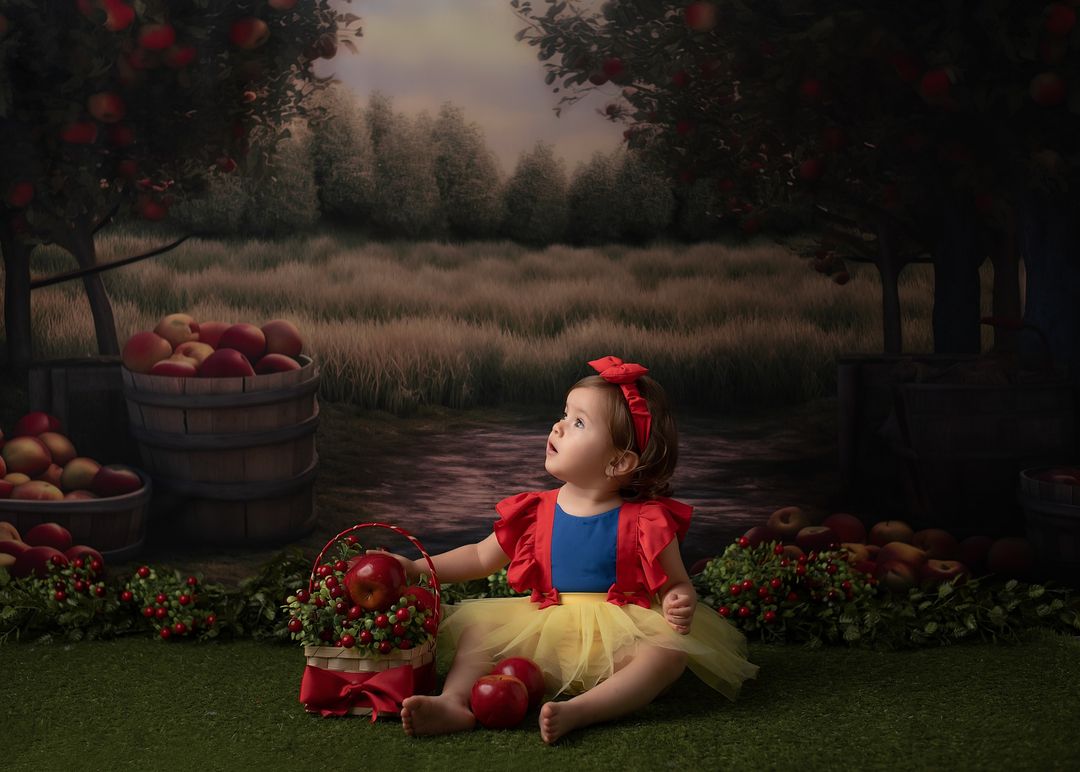 Kate Ferme de pommes Arbre Toile de fond conçu par Angela Marie Photographie - Kate Backdrop FR