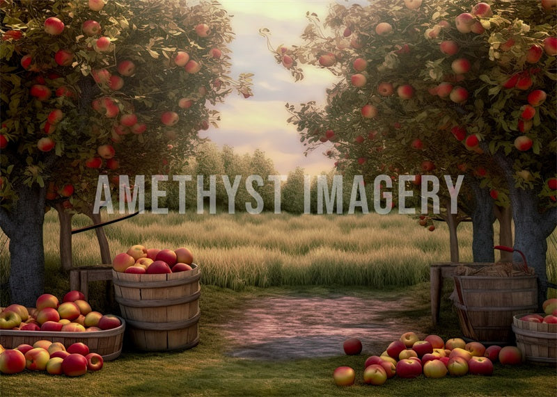 Kate Ferme de pommes Arbre Toile de fond conçu par Angela Marie Photographie - Kate Backdrop FR