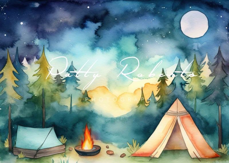 Kate Camping Aventure Tente Toile de fond Conçu par Patty Robert - Kate Backdrop FR