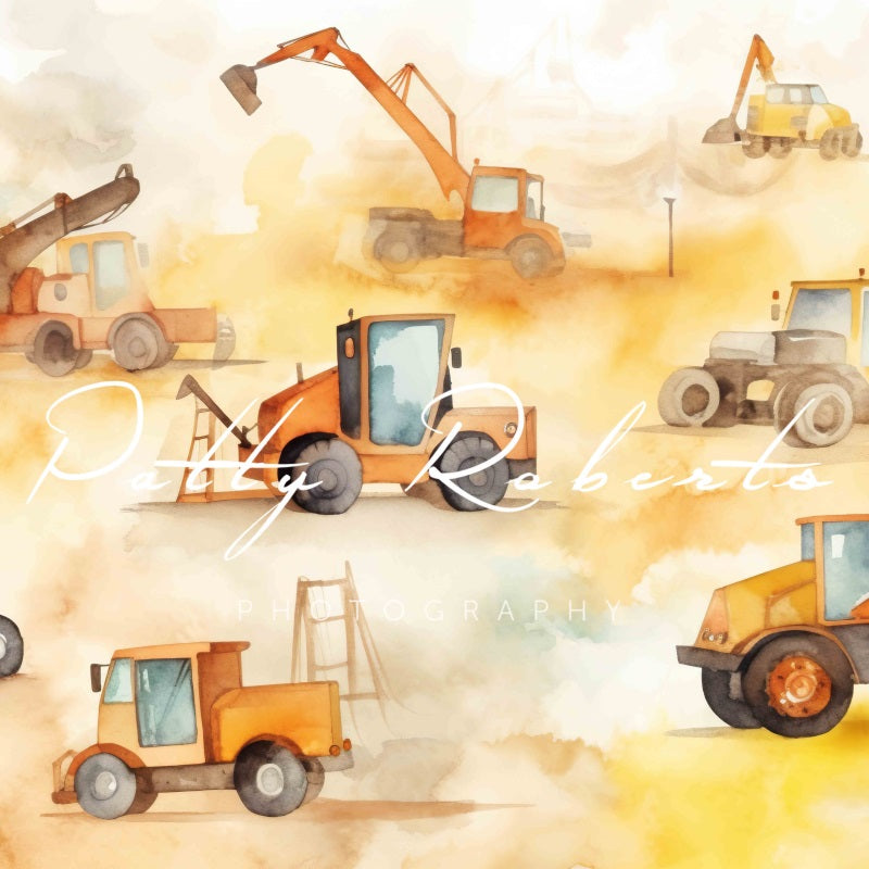 Kate Zone de construction Pelles Toile de fond Conçu par Patty Robert - Kate Backdrop FR