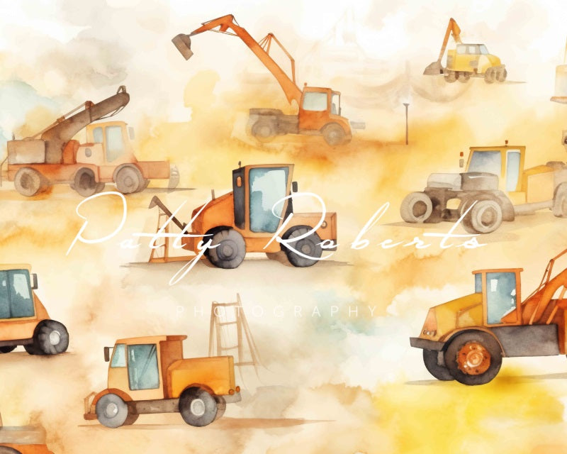 Kate Zone de construction Pelles Toile de fond Conçu par Patty Robert - Kate Backdrop FR