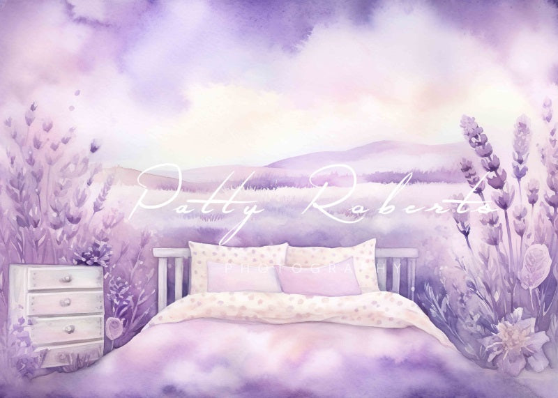 Kate Rêves de Lavande Lit Toile de fond Conçu par Patty Robert - Kate Backdrop FR