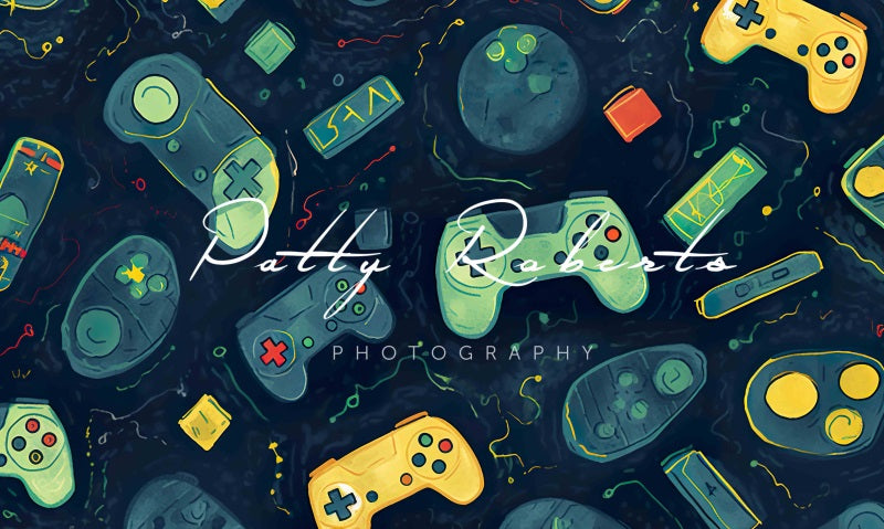 Kate Univers du jeu Vert Enfant Toile de fond Conçu par Patty Robert - Kate Backdrop FR