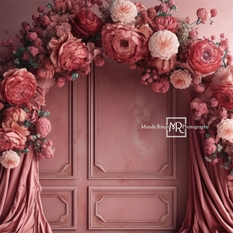 Kate Rose Arche florale Mur Toile de fond conçue par Mandy Ringe - Kate Backdrop FR
