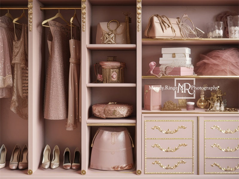 Kate Princesse Robe Rose Placard Toile de fond conçue par Mandy Ringe - Kate Backdrop FR