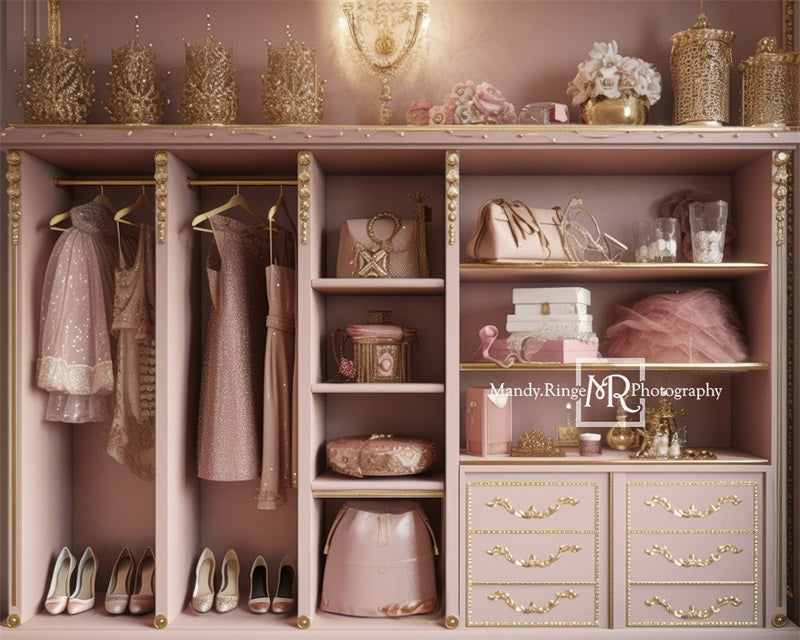 Kate Princesse Robe Rose Placard Toile de fond conçue par Mandy Ringe - Kate Backdrop FR