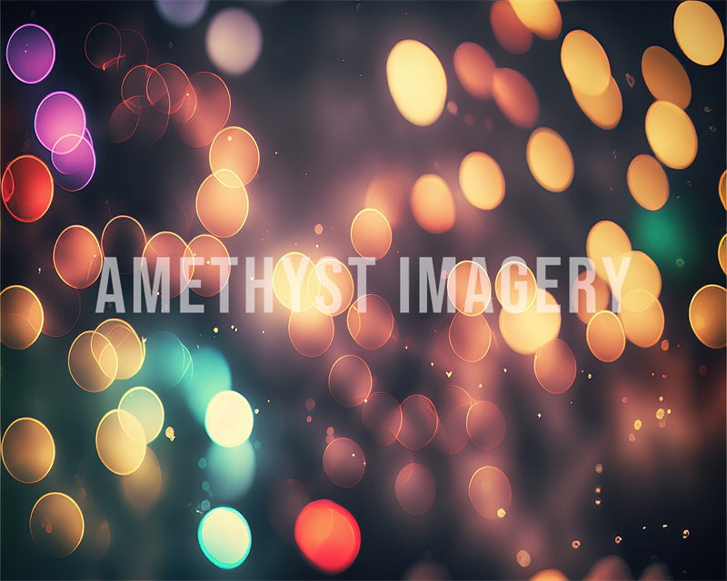 Kate Lampadaire Bokeh Points Toile de fond conçu par Angela Marie Photographie - Kate Backdrop FR