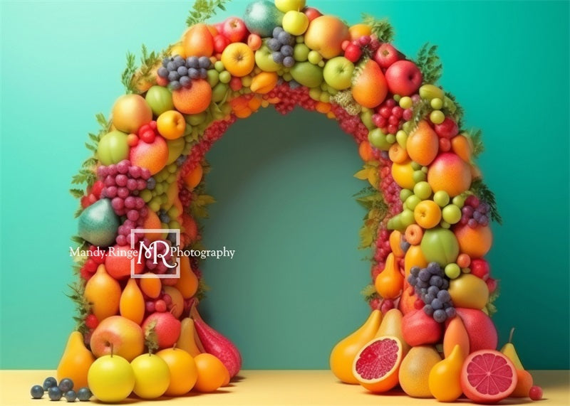 Kate Arche de Fruits Cake smash Toile de fond conçue par Mandy Ringe - Kate Backdrop FR