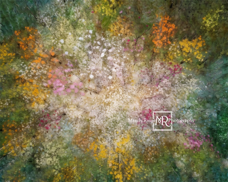 Kate Aquarelle Printemps Forêt Toile de fond conçue par Mandy Ringe - Kate Backdrop FR