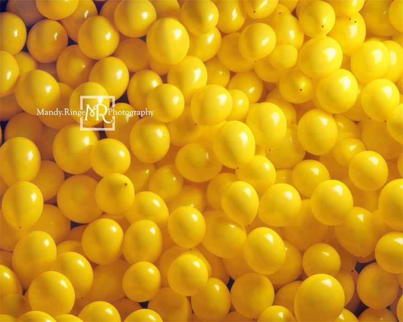 Kate Jaune Mur de Ballons Toile de fond conçue par Mandy Ringe - Kate Backdrop FR