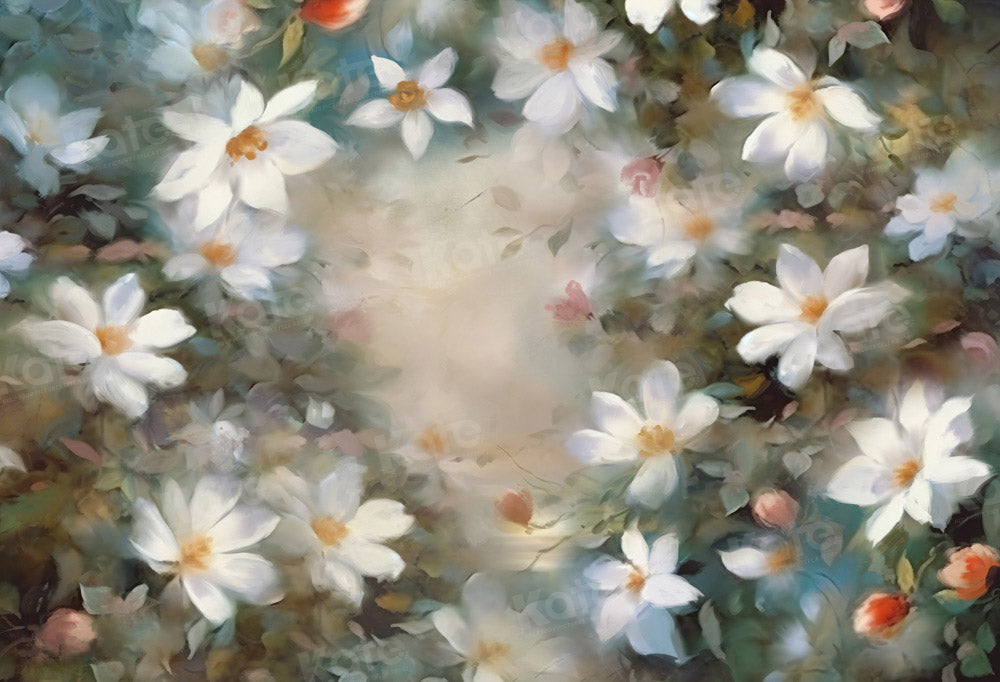 Kate Beaux-Arts Peinte à la main Fleurs Toile de fond conçue par GQ - Kate Backdrop FR