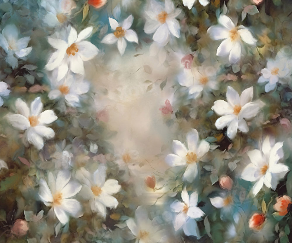 Kate Beaux-Arts Peinte à la main Fleurs Toile de fond conçue par GQ - Kate Backdrop FR