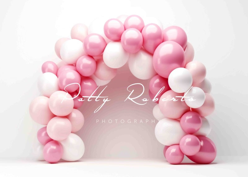 Kate Rose Blanc Arche de Ballons Toile de fond Conçu par Patty Robert - Kate Backdrop FR