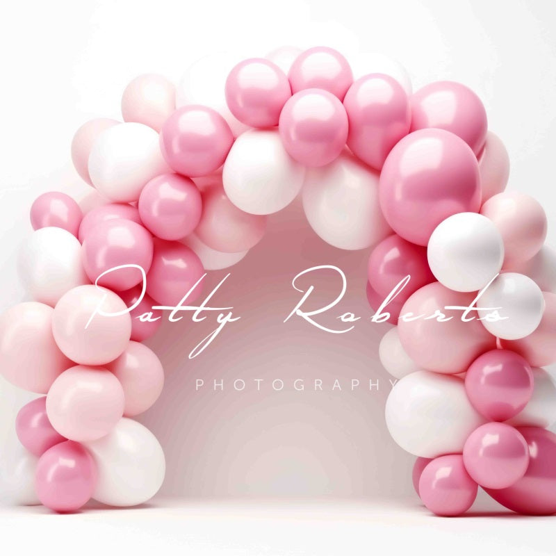 Kate Rose Blanc Arche de Ballons Toile de fond Conçu par Patty Robert - Kate Backdrop FR