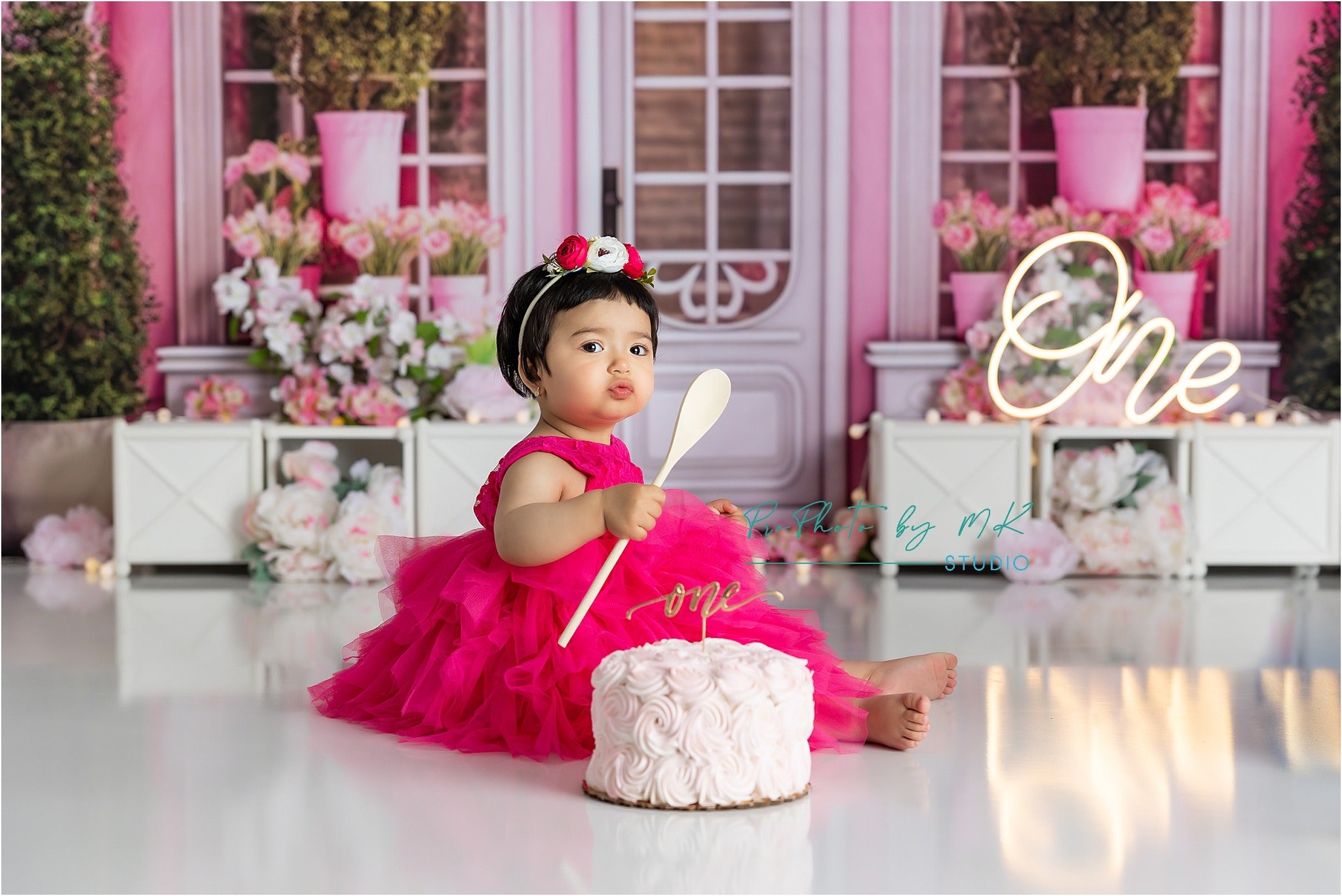 Kate Rose Boutique Fleurs Toile de fond Conçu par Chain Photographie - Kate Backdrop FR