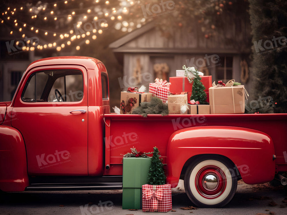 Kate Noël Voiture rouge Cadeaux Toile de fond pour la photographie