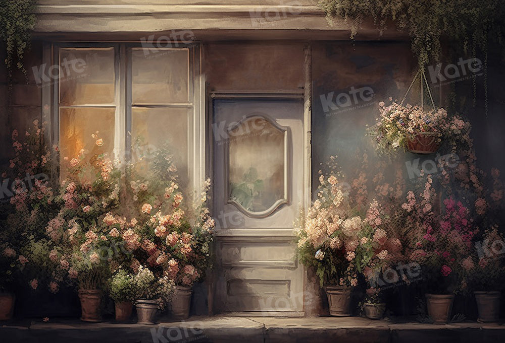 Kate Fleurs Boutique Vintage Été Toile de fond pour la photographie - Kate Backdrop FR