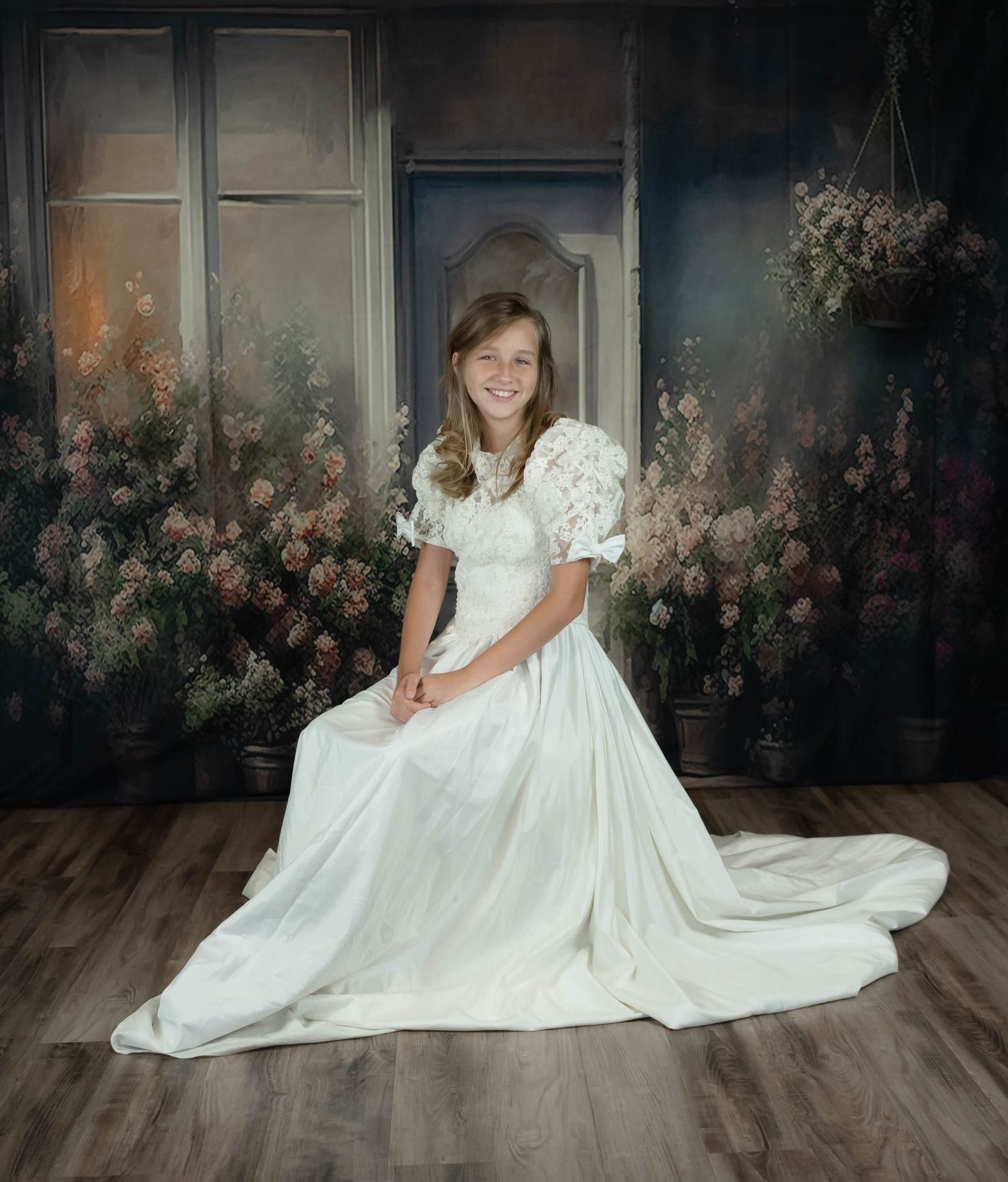 Kate Fleurs Boutique Vintage Été Toile de fond pour la photographie - Kate Backdrop FR