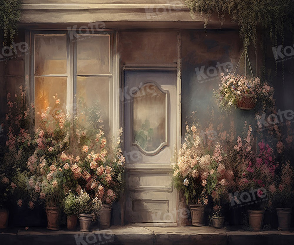 Kate Fleurs Boutique Vintage Été Toile de fond pour la photographie - Kate Backdrop FR