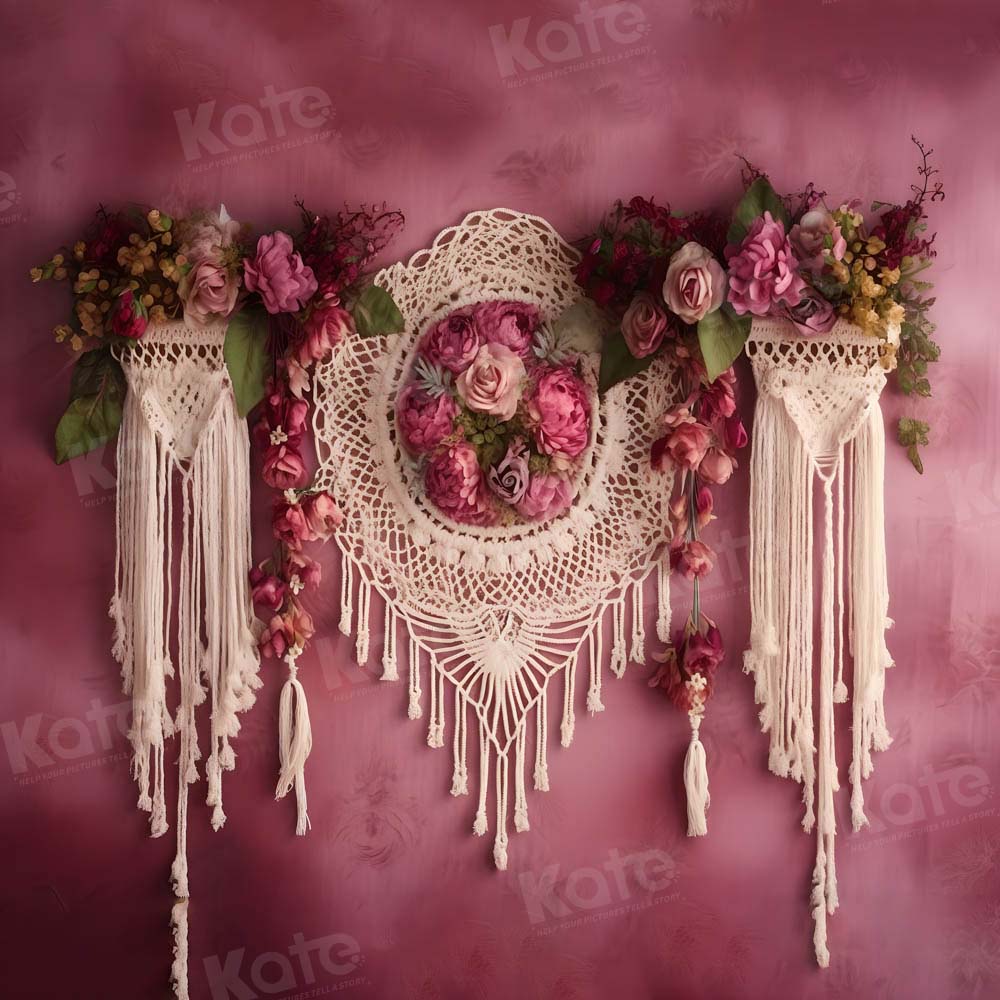 Kate Rose Bohème Tapisserie Florale Toile de fond Conçu par Chain Photographie - Kate Backdrop FR