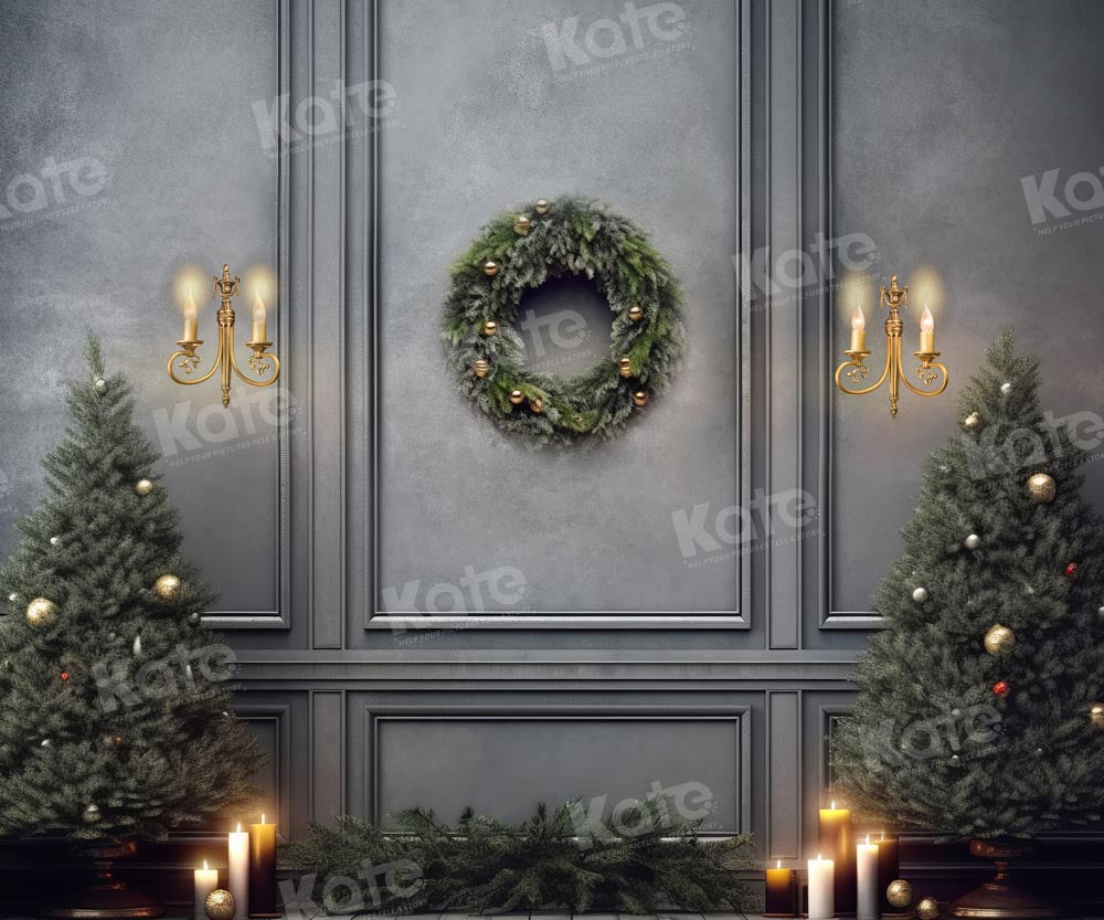 Kate Sapin de Noël Mur Vintage Toile de fond Conçu par Chain Photographie - Kate Backdrop FR