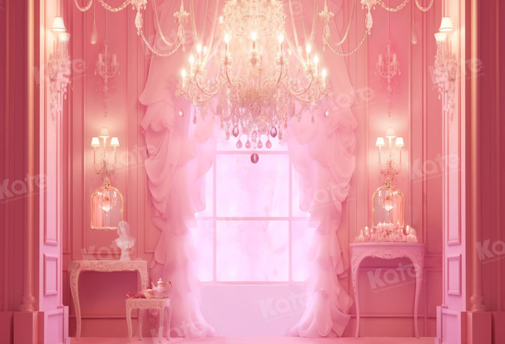 Kate Poupée Rose Fenêtre Princesse Toile de fond Conçu par Chain Photographie - Kate Backdrop FR