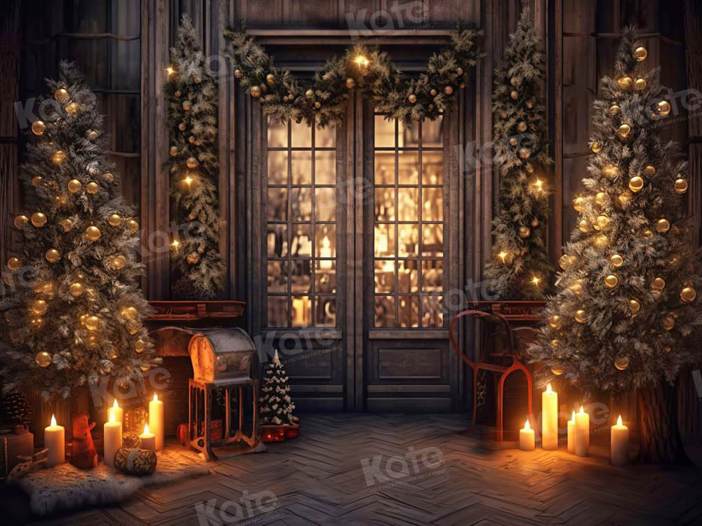 Kate Sapin de Noël Boutique Bougie Toile de fond Conçu par Chain Photographie - Kate Backdrop FR